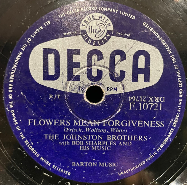 last ned album The Johnston Brothers - No Other Love