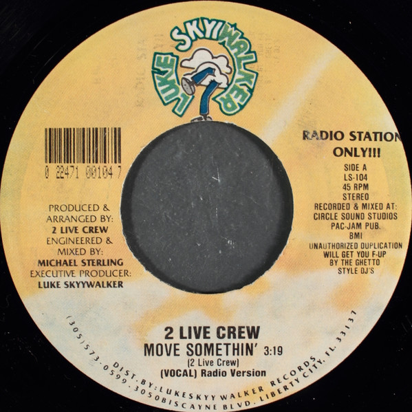 The 2 Live Crew – Move Somethin' (1988, Vinyl) - Discogs