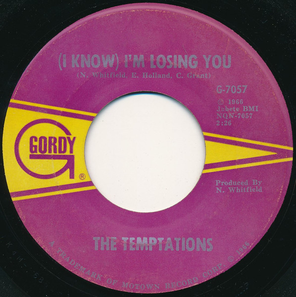 The Temptations I Know Im Losing You Releases Discogs 