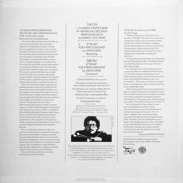 descargar álbum John Cage & Marcel Duchamp Donald Knaack - John Cage Marcel Duchamp