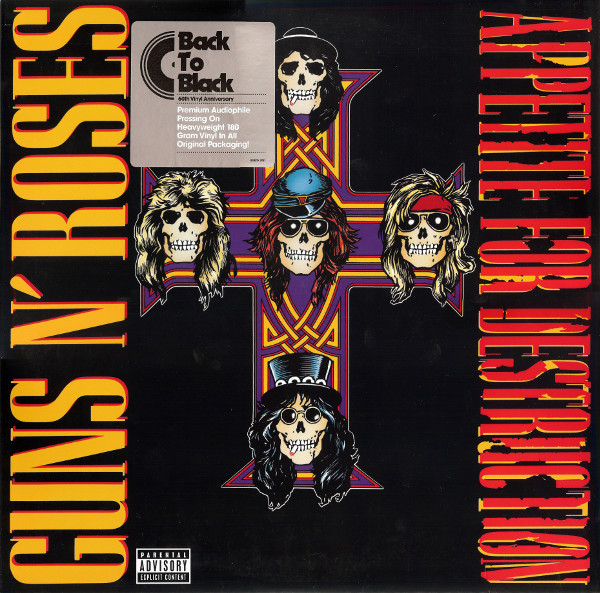 Guns N' Roses – Appetite For Destruction (2008, 180gr, Vinyl 