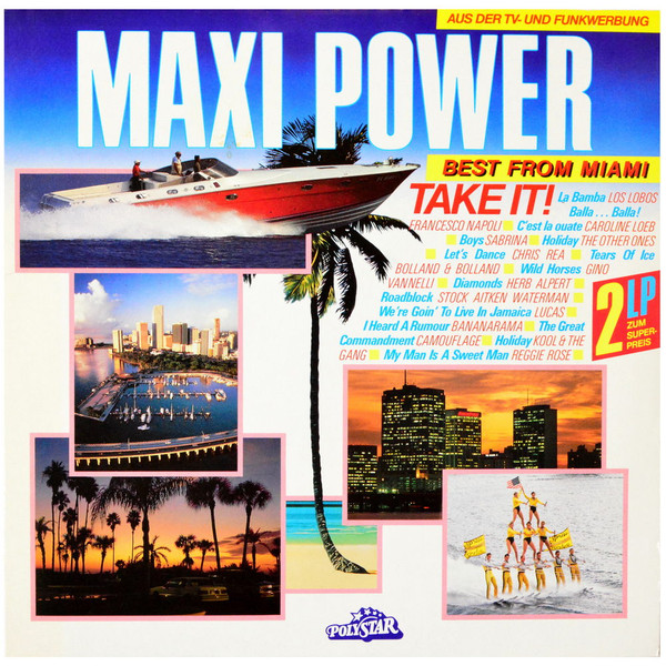 Обложка конверта виниловой пластинки Various - Maxi Power - Best From Miami