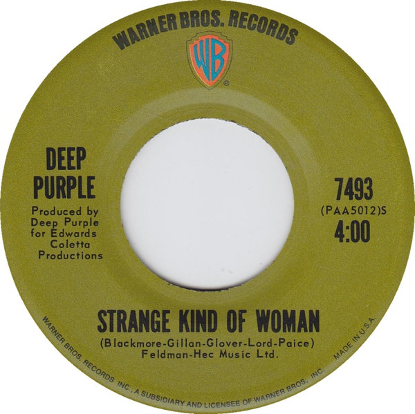 Deep Purple - Strange Kind Of Woman | Releases | Discogs