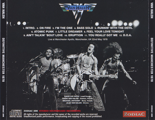 Album herunterladen Van Halen - Definitive Manchester 1978