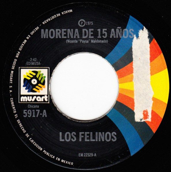 Los Felinos – Morena De 15 Años (1975, Vinyl) - Discogs