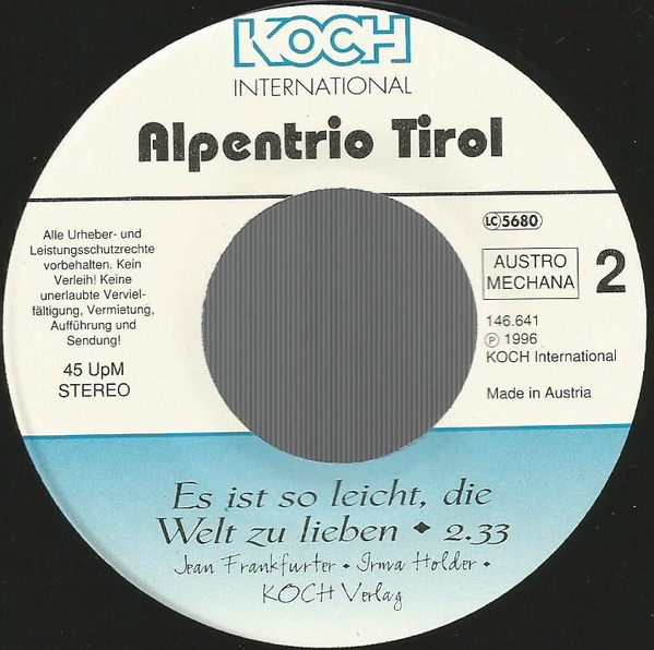 ladda ner album Alpentrio Tirol - Ich Bin Noch Da Wenn Dir Das Glück Zerrinnt