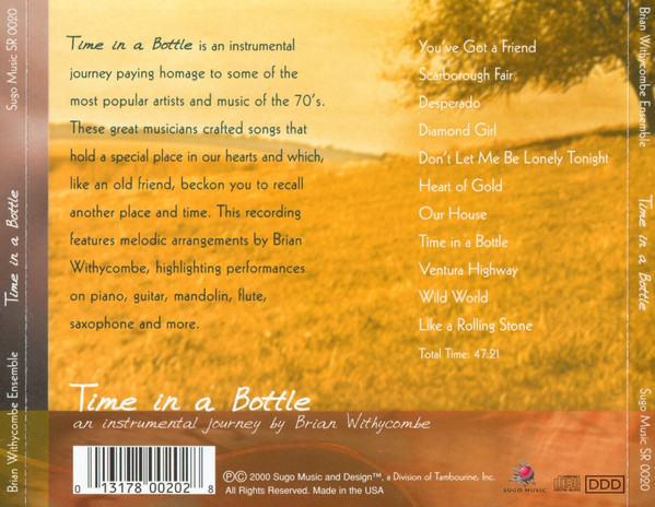 Album herunterladen Brian Withycombe - Time In A Bottle