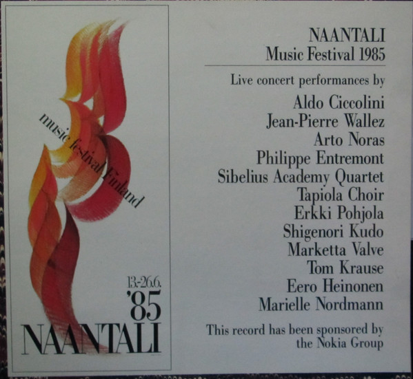 Naantali Music Festival 1985 (1985, Vinyl) - Discogs
