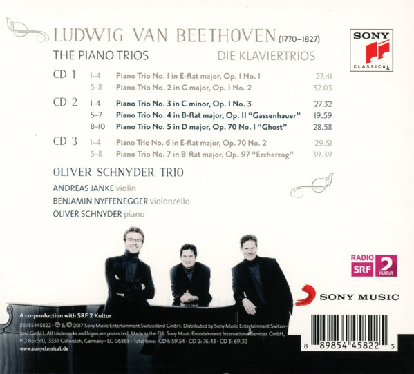 lataa albumi Beethoven, Oliver Schnyder Trio - The Piano Trios