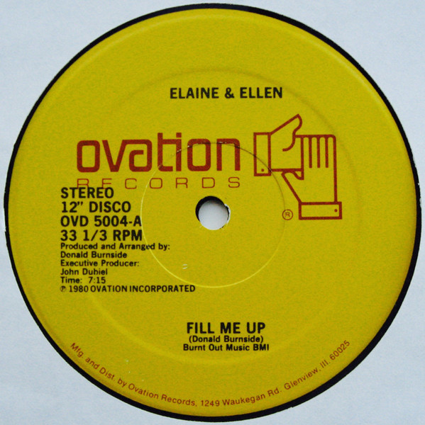 Elaine & Ellen – Fill Me Up / You Made Me Do It Again (1980, Vinyl 