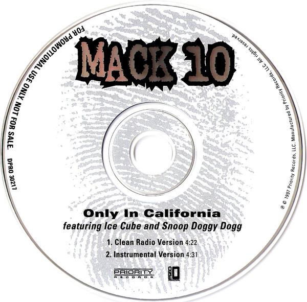 Mack 10 – Only In California (1997, CD) - Discogs