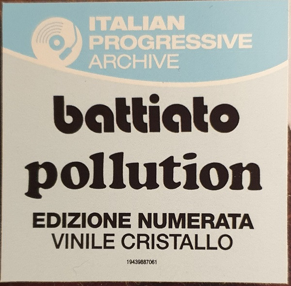 Battiato – Pollution (2021, Gatefold, Crystal Vinyl, Vinyl) - Discogs