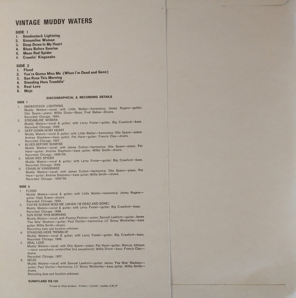 Album herunterladen Muddy Waters - Vintage Muddy Waters