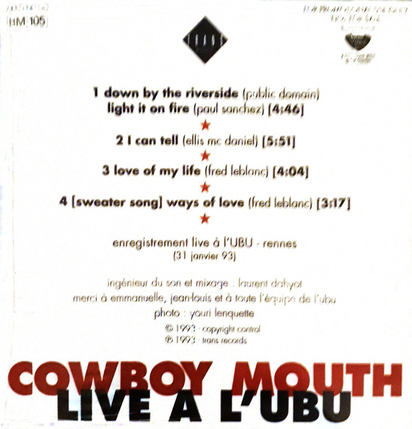 Album herunterladen Cowboy Mouth - Live A LUbu