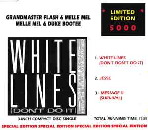 Grandmaster Flash & Melle Mel - White Lines (Don't Don't Do It) / Message II (Survival) album cover