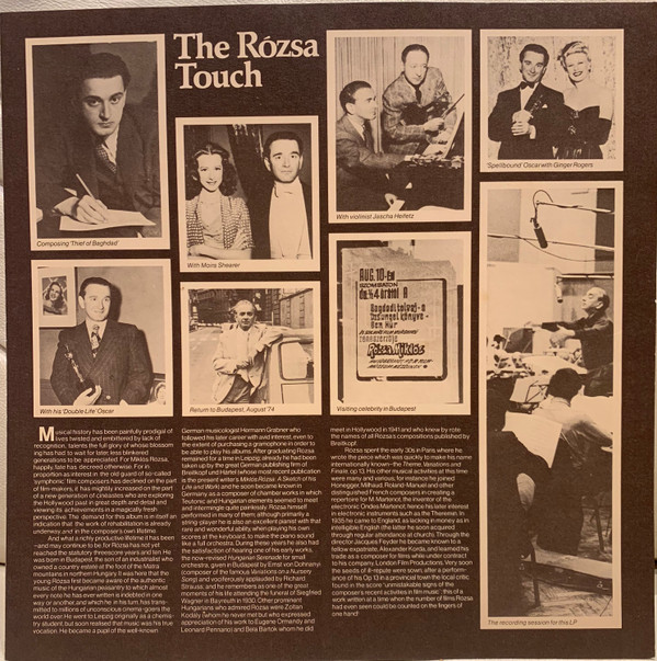 lataa albumi Miklós Rózsa, The Royal Philharmonic Orchestra - Miklós Rózsa Conducts His Great Film Music