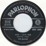 Cover of And I Love Her / If I Fell, 1964, Vinyl
