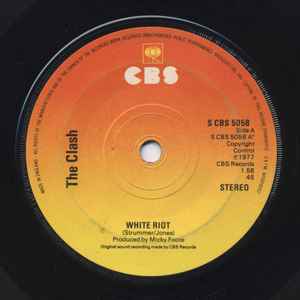 The Clash - White Riot album cover