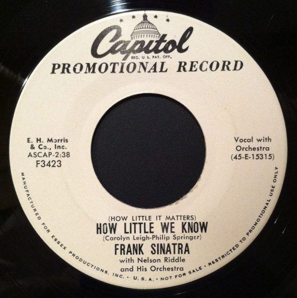 lataa albumi Frank Sinatra - How Little We Know Five Hundred Guys