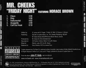 Mr. Cheeks - Friday Night album cover