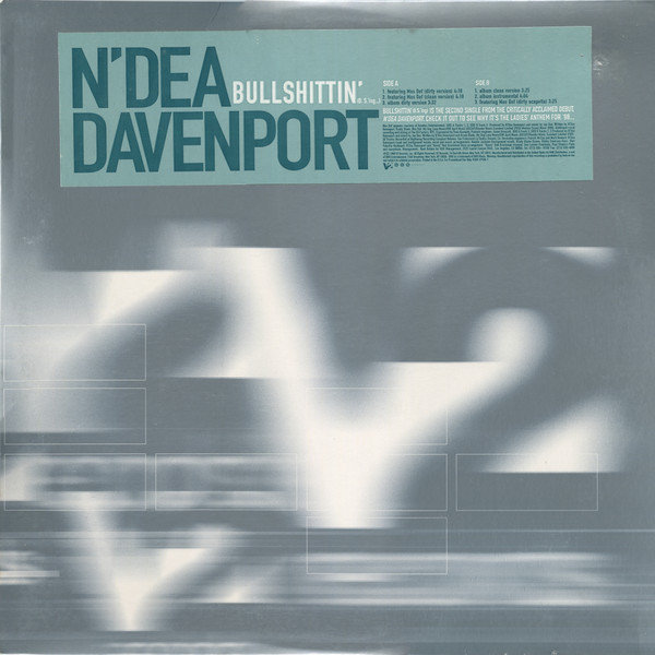 N'Dea Davenport – Bullshittin' (B. S.'ing...) (1998, Vinyl) - Discogs