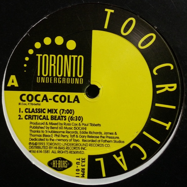 last ned album Too Critical - Coca Cola