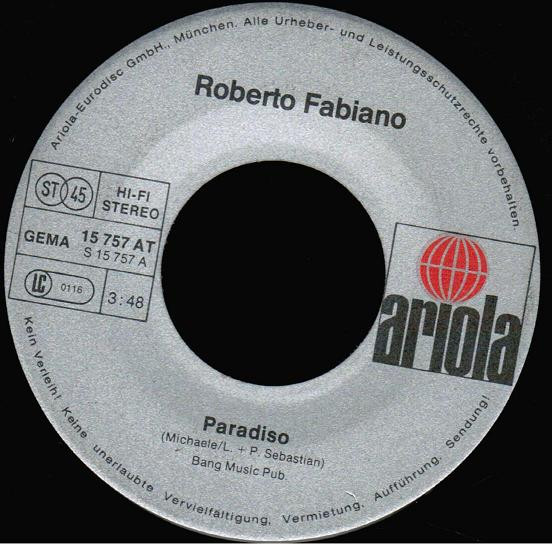descargar álbum Roberto Fabiano - Paradiso
