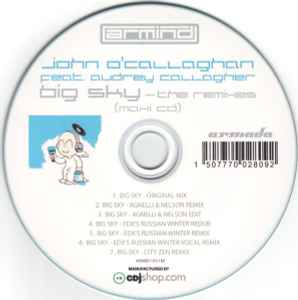 Portada de album John O'Callaghan - Big Sky - The Remixes