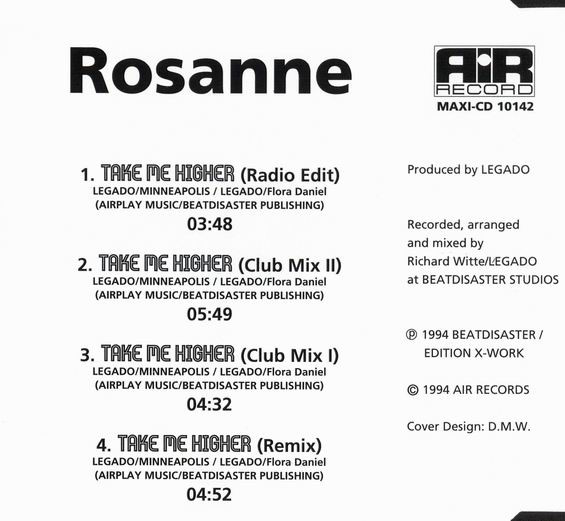 ladda ner album Rosanne - Take Me Higher