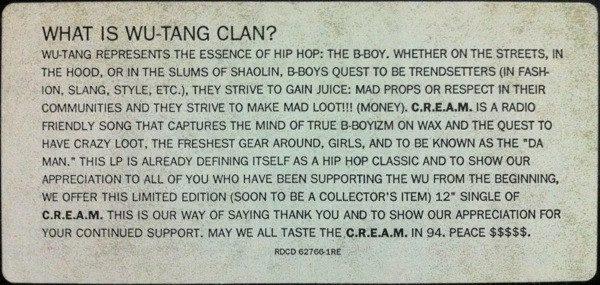 Wu-Tang Clan – Back In Da Game (2002, CDr) - Discogs