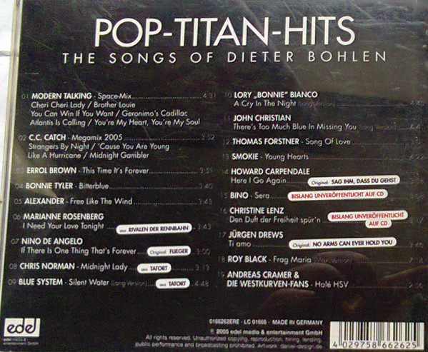 Album herunterladen Dieter Bohlen - Pop Titan Hits