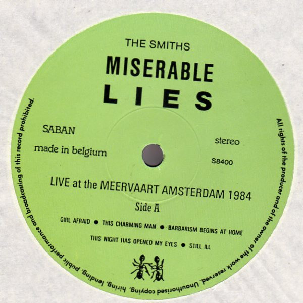 baixar álbum The Smiths - Miserable Lies