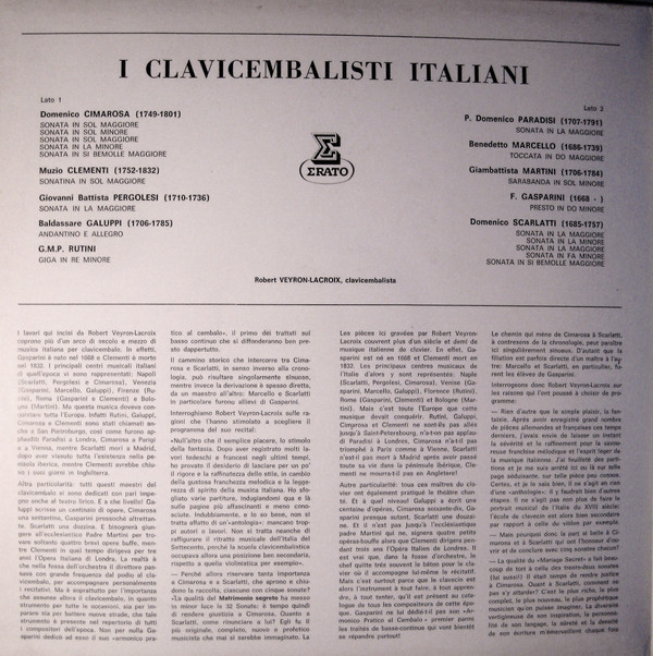 lataa albumi Robert VeyronLacroix - I Clavicembalisti Italiani