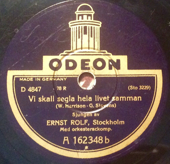 ladda ner album Ernst Rolf - Pojken Min Vi Skall Segla Hela Livet Samman