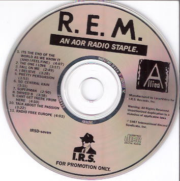 R.E.M. – An AOR Radio Staple (1987, CD) - Discogs