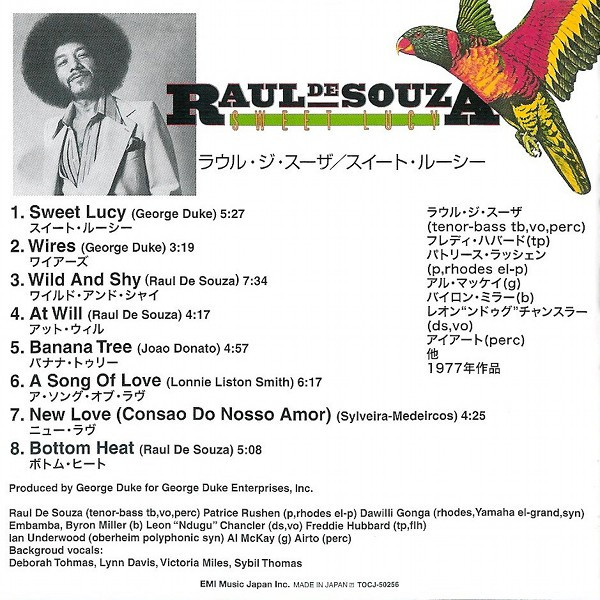 télécharger l'album Raul De Souza - Sweet Lucy
