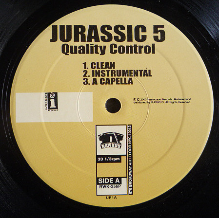 Jurassic 5 – Quality Control (2000, Vinyl) - Discogs