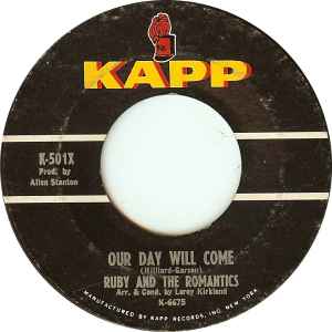 Ruby And The Romantics - Our Day Will Come / Moonlight And Music album cover