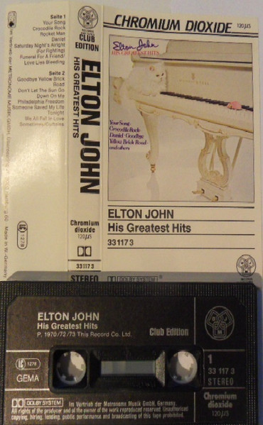 Elton John – His Greatest Hits (1984, Vinyl) - Discogs