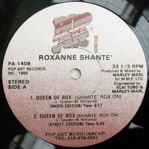 Roxanne Shante'* - Queen Of Rox (Shante' Rox On)