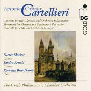 Antonio Casimir Cartellieri - Concerto For Two Clarinets And Orchestra B Flat Major / Movement For Clarinet And Orchestra B Flat Major / Concerto For Flute And Orchestra G Major album cover