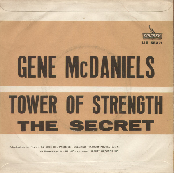 lataa albumi Gene McDaniels With The Johnny Mann Singers - Tower Of Strength The Secret