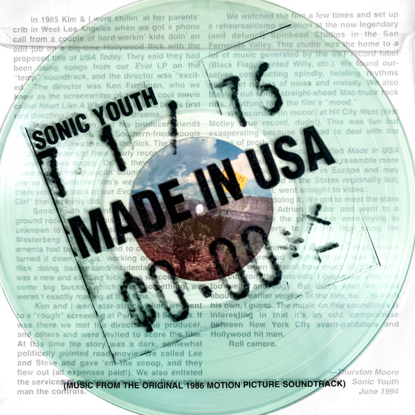 Sonic Youth – Made In USA (1995, Clear, Vinyl) - Discogs