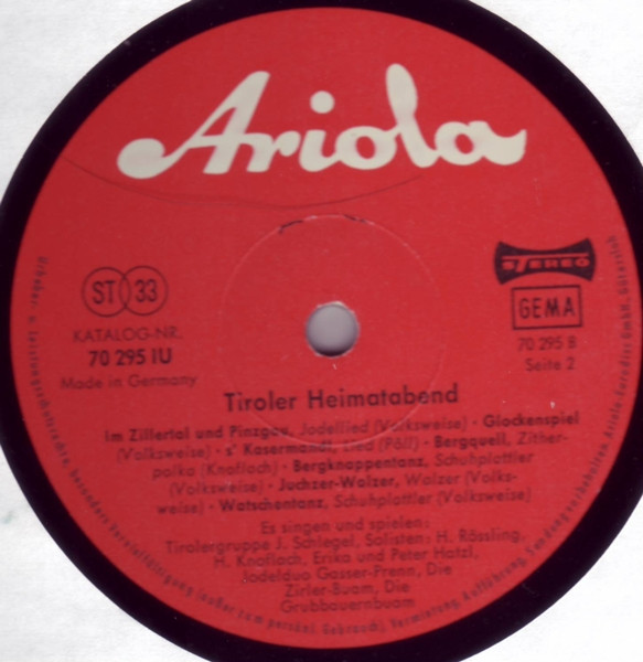 Album herunterladen Various - Tiroler Heimatabend