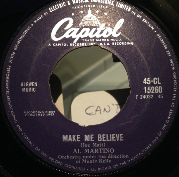 télécharger l'album Al Martino - Make Me Believe Because Youre Mine