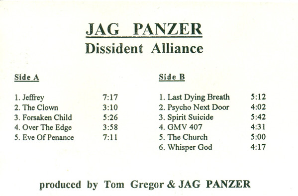 Jag Panzer - Dissident Alliance | Releases | Discogs