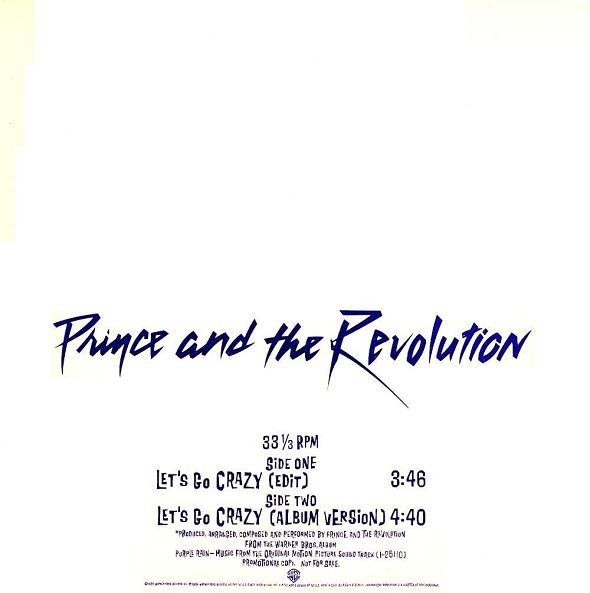 Prince And The Revolution – Let's Go Crazy (1984, SRC Pressing