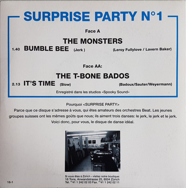 descargar álbum The Monsters w The TBone Bados - Surprise Party N1