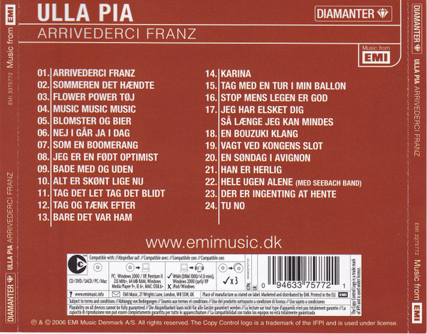 last ned album Ulla Pia - Arrivederci Franz