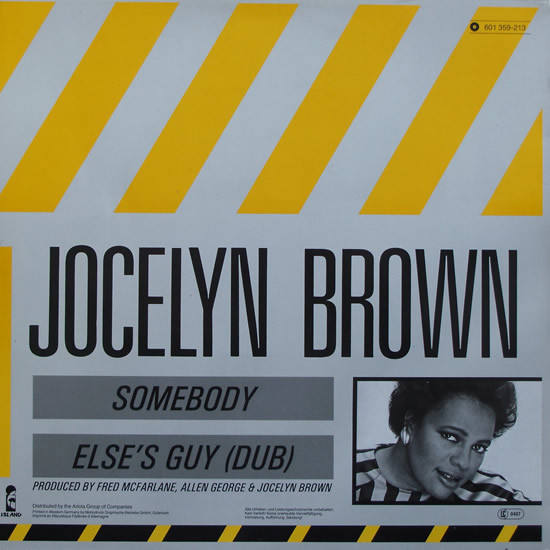 Jocelyn Brown – Somebody Else's Guy (1984, Vinyl) - Discogs